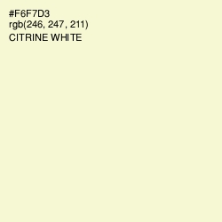 #F6F7D3 - Citrine White Color Image